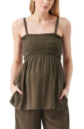Ripe Ella Shirred Tunic in Khaki at Nordstrom, Size X-Small