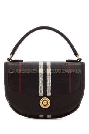 Burberry Mahogany Red Highlands Mini Crossbody Bag