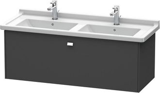 Duravit Duravit Brioso Neceser De Pared 122,0 X 46,9 Cm, 1 Extra&iacute;ble, Para Lavabo Starck 3 033213, Color (frente/cuerpo): Dise&ntilde;o Grafito Mate, Mango Cromado -