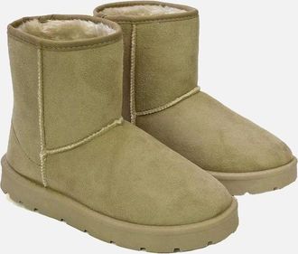 XY London Womens XY London Womens/Ladies Junie Faux Fur Lined Classic Flat Ankle Boots - Blue - Size: 6