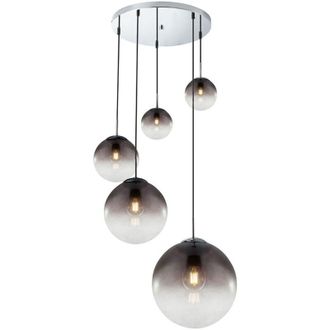 Globo Lighting Lampada a sospensione - Varus - cromo - vetro vetro fum&eacute; - Globo