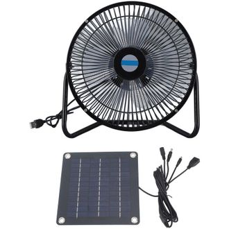 OEM Ventilador Solar Usb Port&aacute;til De 10 W Y 8 Pulgadas Para Acampar Al Aire Libre, Mascotas Y El Hogar - Otros