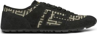 Balmain Racer 45 Monogram Jacquard Trainers - Heren - Sneakers - Zwart - 40 EU - Leer - Schoenen