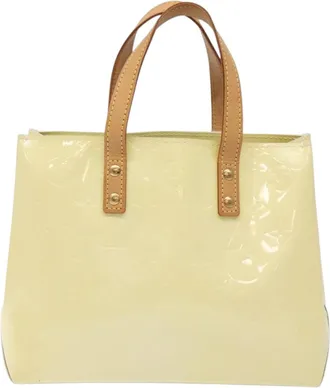 Louis Vuitton Reade Beige Patent Leather Handbag (Pre-Owned)