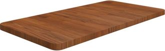 vidaXL Encimera Ba&ntilde;o Madera Maciza Tratada Marr&oacute;n Oscuro 80x40x2,5 Cm Vidaxl
