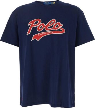 Polo Ralph Lauren Stijlvolle T-shirts en Polos - Heren - T-shirts - Blauw - XL - Katoen - Tops
