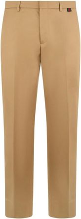 Gucci Straight Trousers, male, Beige, Size: M Straight Trousers