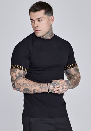 Siksilk Mens Black Tech T-Shirt XL