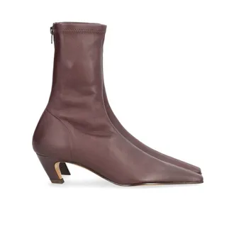 Khaite Arizona Stretch Ankle Boot - female - Khaite - Cowboy & Biker Boots - Red - 5 1/2 UK - Shoes