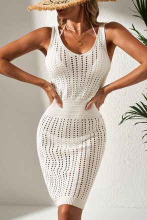 Azura Exchange Gehaakte Mini Jurk Zomer Crochet Jurk