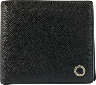 Bulgari Black Leather Wallet (Bi-Fold) (Pre-Owned)
