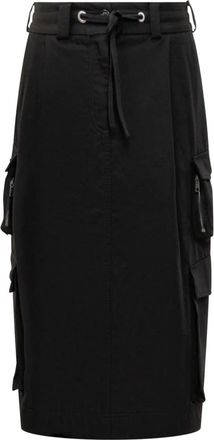 Dolce & Gabbana Skirts - Dames - Midirokken - Zwart - S - Katoen - Rokken