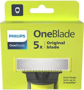 OEM 5 Cuchillas Originales Philips Oneblade Qp250 Qp2520 Qp2620 (bl&iacute;ster)