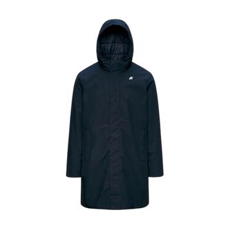 K-Way Giacca Thomas Warm Micro Canvas - Heren - Jassen - Blauw - Maat: S