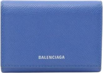 Balenciaga Pre-owned Wallets, female, Blue, Size: ONE SIZE Pre-owned Leather Wallet