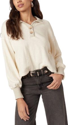 Project Social T Summit Textured Henley Sweatshirt