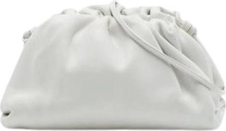 Bottega Veneta Pre-owned Mini Pouch - Dames - Vintage Clutch - Wit - ONE Size - Leer - Vintage