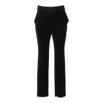 Max Mara Slim-fit Trousers, female, Black, Size: S Pantalone Neutro