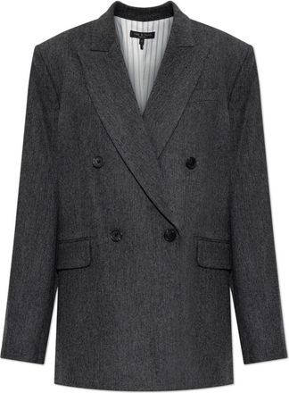 Rag & Bone Wol Blazer - Dames - Blazers - Grijs - S - Wol - Jassen