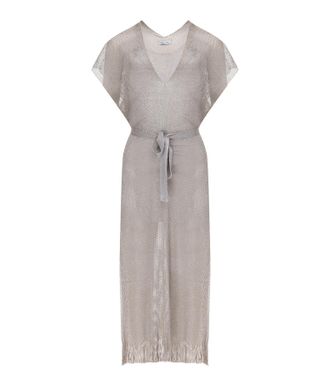 Beliza Robe de Plage Maille Violet Lurex