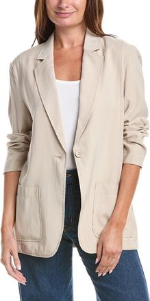 Max Studio Brush Twill Blazer