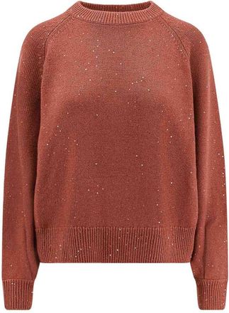 Brunello Cucinelli Cashmere and silk sweater with sequins