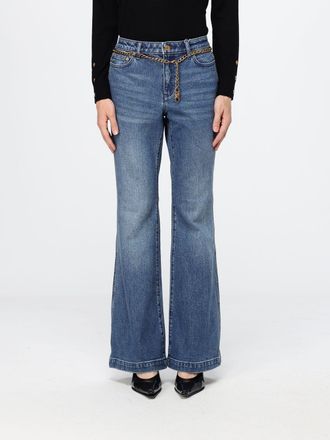 Michael Kors Jeans flared a vita alta in denim di cotone