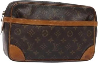 Louis Vuitton Pre-owned Canvas clutches - Dames - Vintage Clutch - Bruin - ONE Size - Vintage