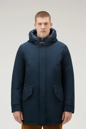 Woolrich uomo Polar Parka in Ramar Cloth con collo alto Blu Taglia XXL