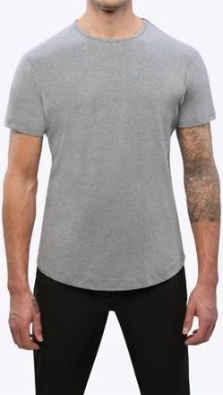 Cuts Ao Curve Hem Tee In Gray