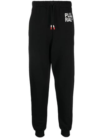 Peuterey logo-print cotton track pants - Black