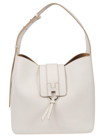 Hogan H01x Textured Calf Leather Hobo Bag