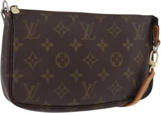 Louis Vuitton Vintage, unisex, Bruin, ONE Size, Leer, Pre-owned Vintage Shoulder Bag