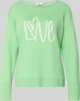 s.Oliver Red Label Regular Fit Strickpullover mit Baumwoll-Anteil Modell LOVE in Hellgruen, Gr&ouml;&szlig;e 38