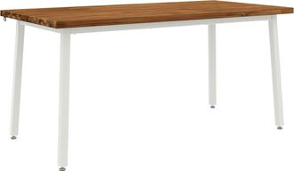 vidaXL Mesa De Comedor Cuadrada 160 X 80 X 75 Cm Natural Vidaxl