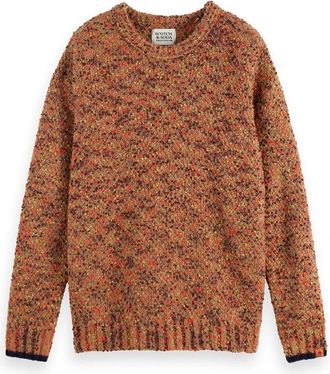 Scotch & Soda Pull - Heren - Ronde hals truien - Bruin - M - Truien & Vesten