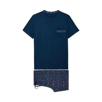 HOM Broceliande Short Pajama Set in Navy Print at Nordstrom, Size Xx-Large