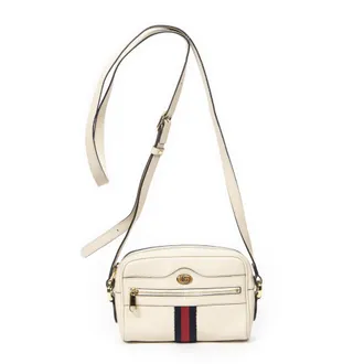 Gucci Pre-owned Womens Mini Web Ophidia Crossbody Shoulder bag - Ivory - One Size