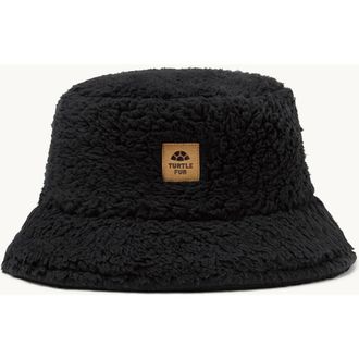 Turtle Fur Stomp Fleece Bucket Hat in Black at Nordstrom