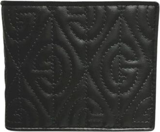 Gucci Pre-owned Wallets, male, Black, Size: ONE SIZE Pre-owned G Rhombus Leather Wallet