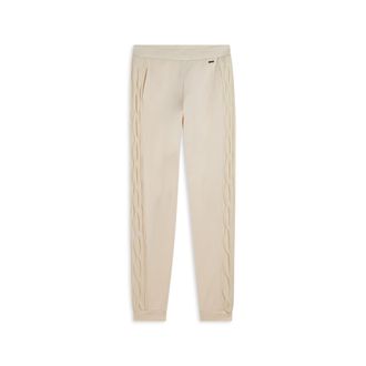 Freddy Pantaloni donna in felpa modal con banda a trecce