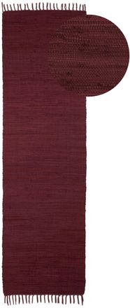 Carpetfine Teppich »Kelim Chindi uni, auch als Läufer« rechteckig 5 mm Höhe Wendeteppich, reine Baumwolle, handgewebt, Uni-Farben, mit Fransen