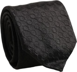 Dolce & Gabbana Geometrische Verstelbare Strikdas - Heren - Stropdassen - Zwart - ONE Size - Accessoires