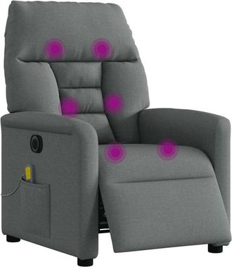 vidaXL Sill&oacute;n Reclinable De Tela Gris Claro Vidaxl