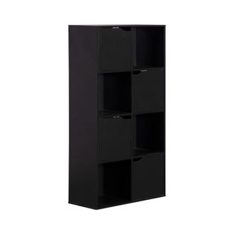Mobili Rebecca Mobili Rebecca - Estanter&iacute;a Rebecca Mobili Rofia 119x60x29 Aglomerado Negro Moderno