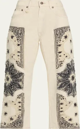 R13 X-Boyfriend Patchwork Jeans