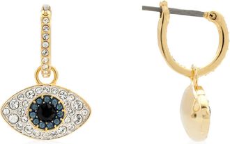 Swarovski Symbolica Blue / Gold Evil Eye Drop Earrings