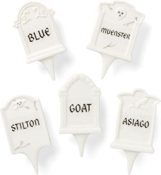 Lenox Headstone Cheese Markers 5Pc Set