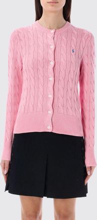 Polo Ralph Lauren Cardigan a girocollo in cotone intrecciato con logo Pony Polo Ralph Lauren