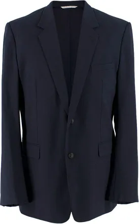 Dior Navy Wool-Blend Single Breasted Blazer Size XXXL